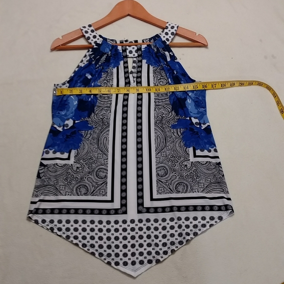 INC International Concepts Scoop Neck Sleeveless Blouse - Picture 3 of 6